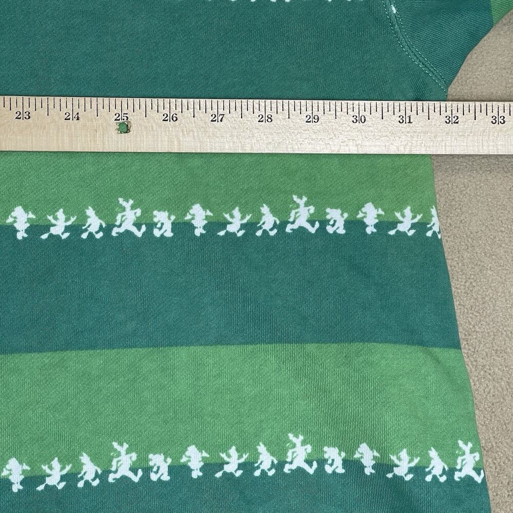 Disney World Sweatshirt Mens 3X Green Mickey and Friends Striped Spirit‎ Jersey - Picture 5 of 11